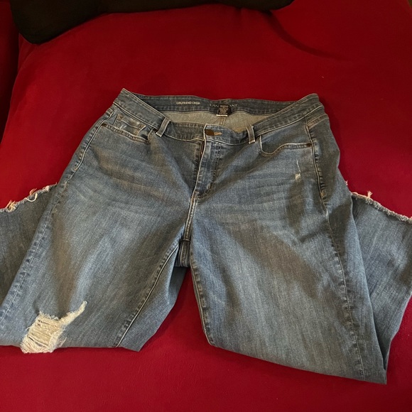 Lane Bryant Distressed Jeans with a bit of stretch - Picture 3 of 5